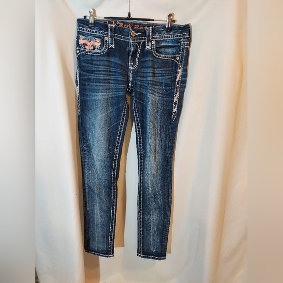 Rock Revival YUI Skinny Low Rise Edgy Stretch Jeans - 27" - Picture 2 of 9